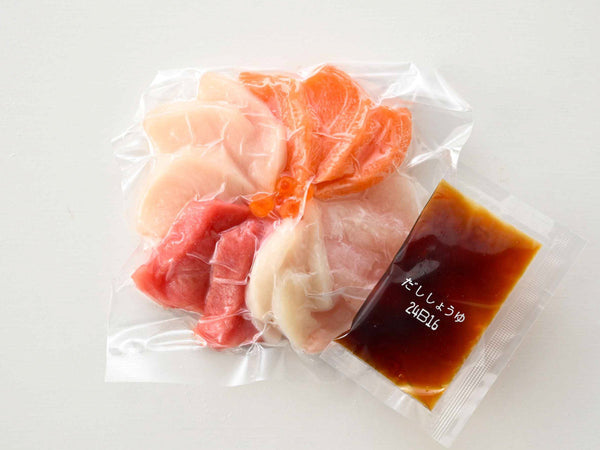 海鮮丼の素 6種セット (まぐろ丼 / サーモン丼 / 真鯛丼 / いか丼 / 3種丼 / 5種丼) 各1袋