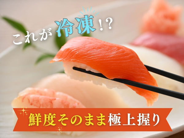 冷凍 越前握り寿司 6貫 1パック× 2 合計12貫