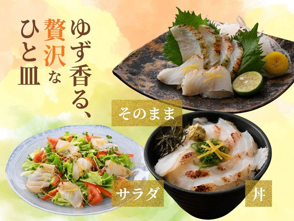 国産 越前 炙り ひらめ ゆず  5袋【冷凍】